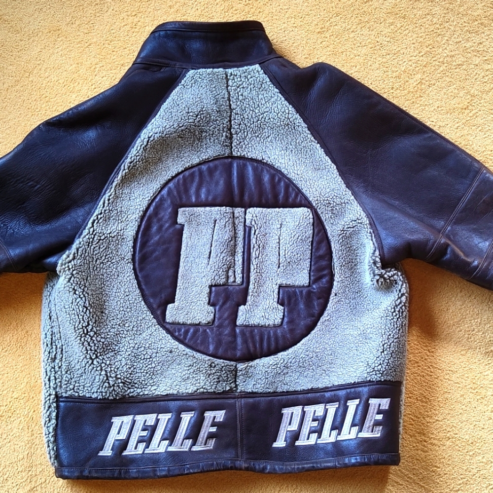 Marc Buchanan Pelle Pelle Classic Shearling leather coat.